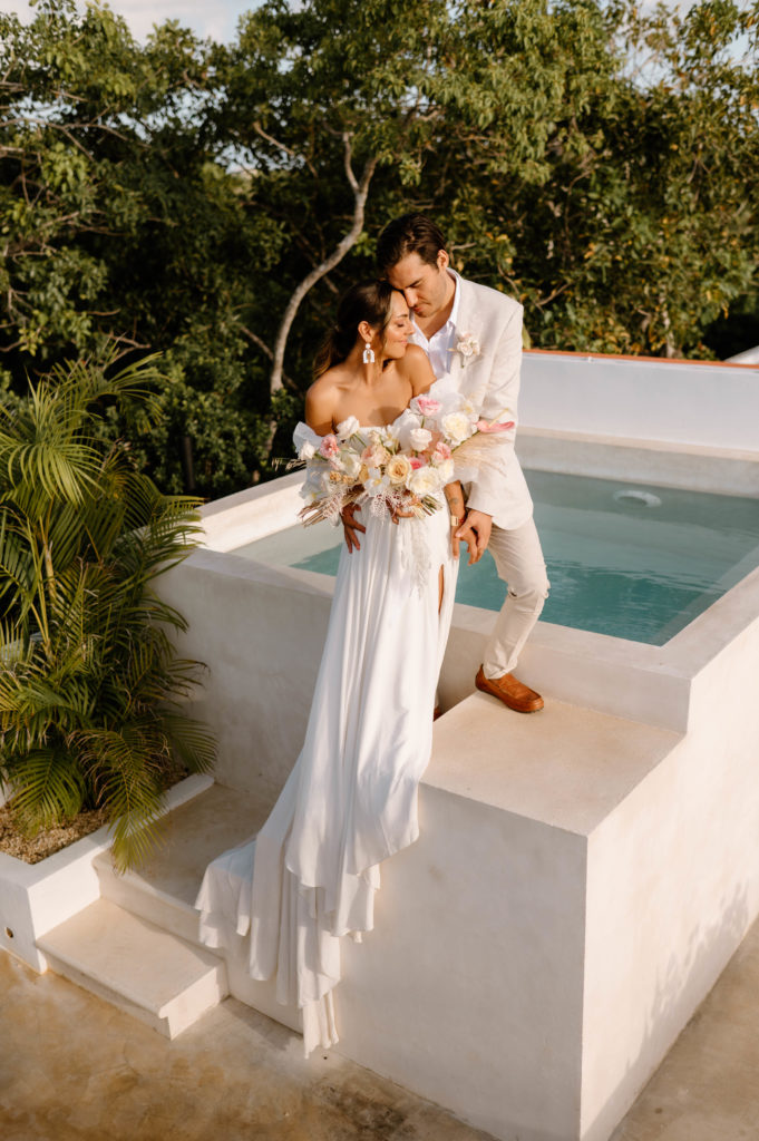 An elopement in Tulum, Mexico. The myths about choosing to elope are outdated and wrong. Elopements offer a new and exciting way to say "I do".